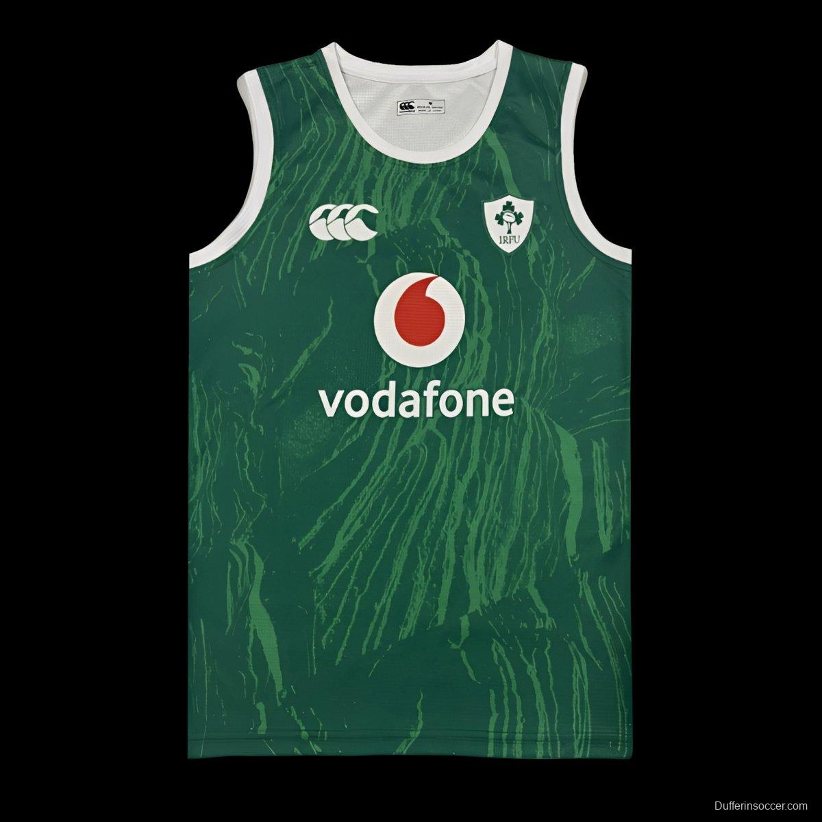 2026 Ireland Green with Abstract Brushstroke Pattern Sleeveless Jersey