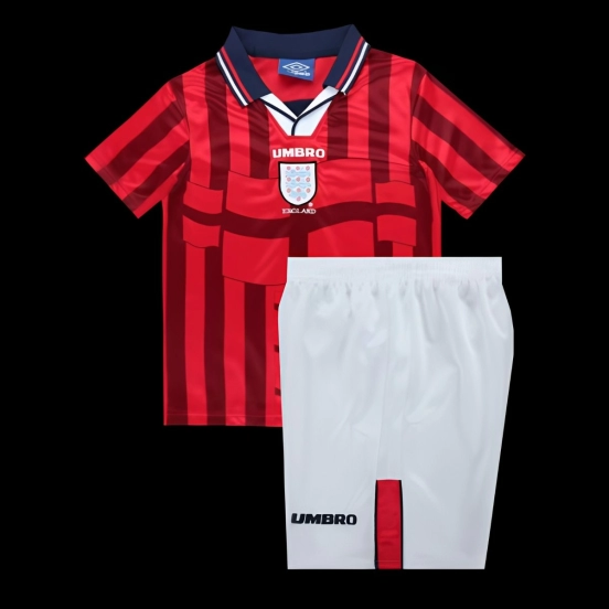 Retro Kids 1998 England Away Jersey