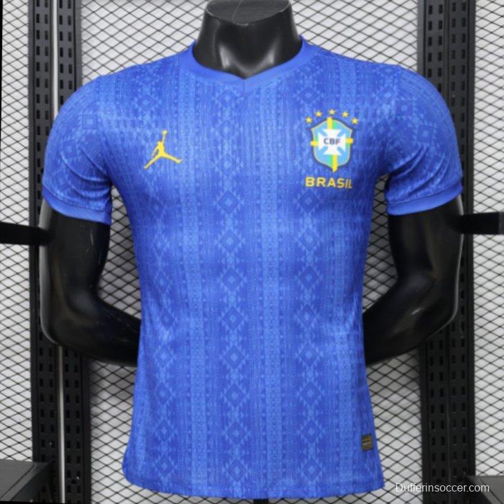 Player Version 2026 Brazil Away Blue Special Edition Jersey