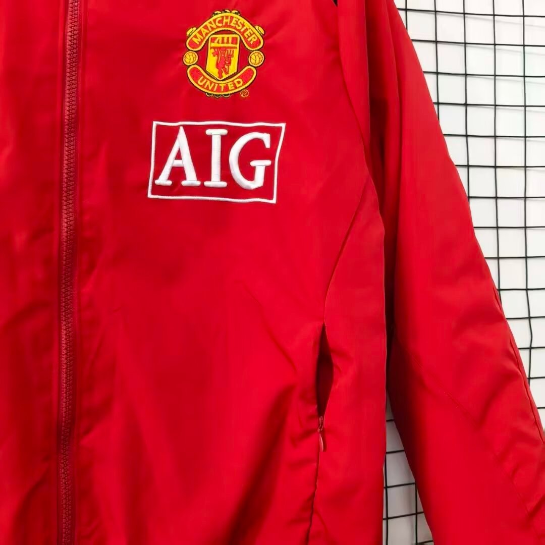 26/27 Manchester United Red Full Zipper Padded Jacket